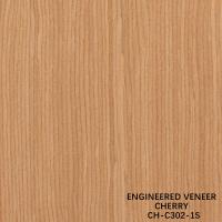 Panneaux de placage en bois de cerisier, motifs fantaisie, fil droit, épaisseur 0,18-0,6 mm, personnalisés pour la décoration hôtelière CH-302-1S/729S/1149S/1509S