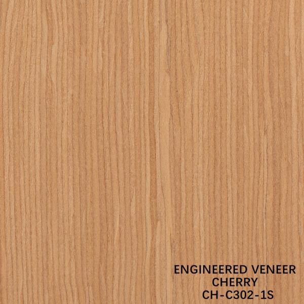 Panneaux de placage en bois de cerisier, motifs fantaisie, fil droit, épaisseur 0,18-0,6 mm, personnalisés pour la décoration hôtelière CH-302-1S/729S/1149S/1509S