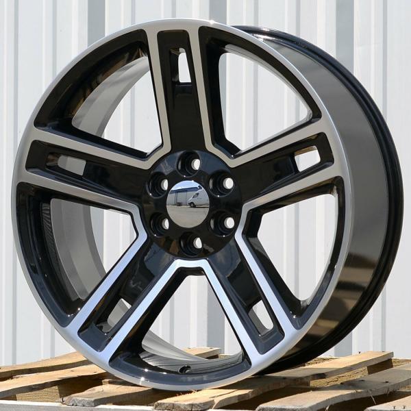 26x10 GMC Yukon Replica Wheels Gloss Black Machined Face Rims Fit Tahoe LTZ Silverado