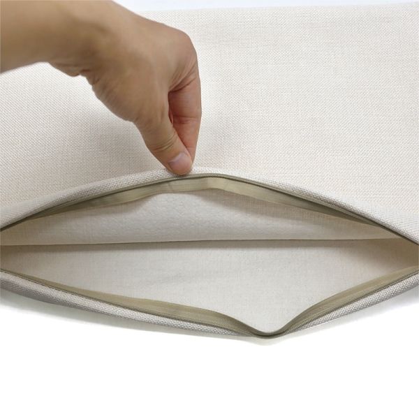 30*50cm Printable Sublimation Linen Lumbar Pillow Case For Home Office Hotel