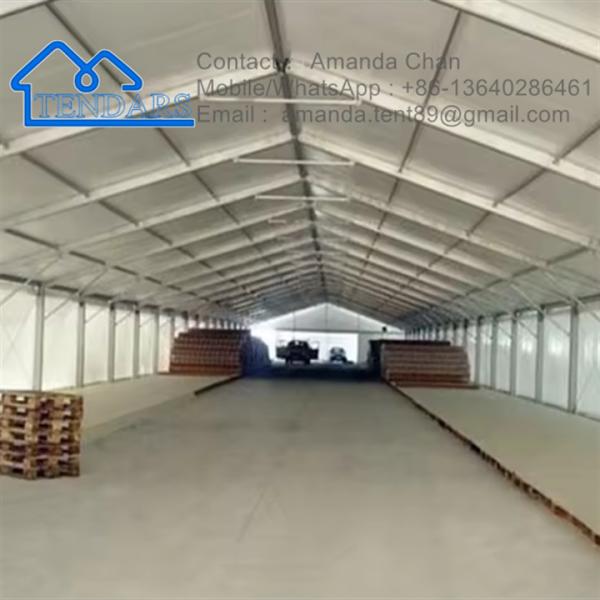 Heavy Duty Alluminum Alloy Waterproof Sunlight Proof Warehouse Tent Large Outdoor Storage Tent