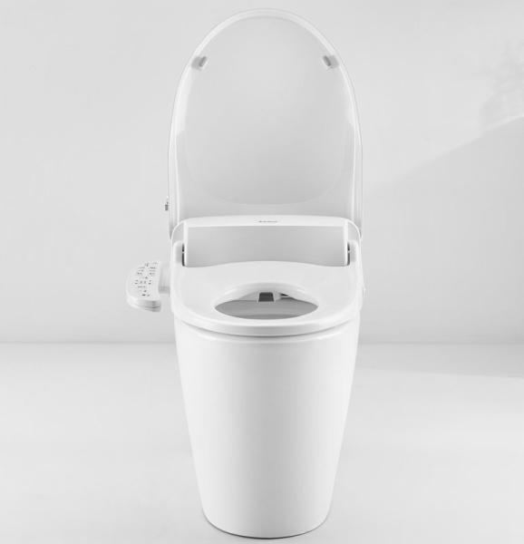 Automatic Plastic Intelligent Toilet Seat Cover / Electric Toilet Seat Cover White Color