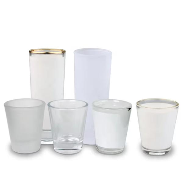 Des boîtes de verre à sublimation personnalisables de 1,5 oz à 3 oz pour l