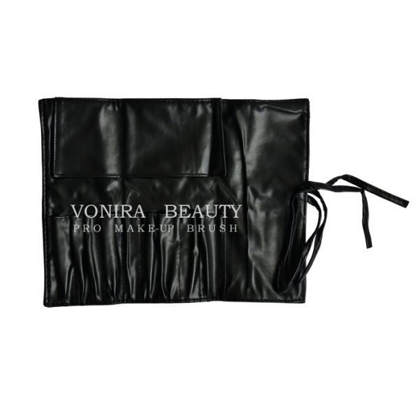 Travel Makeup Brush Rolling Case With Belt Strap Pouch Holder Cosmetic Bag Portable