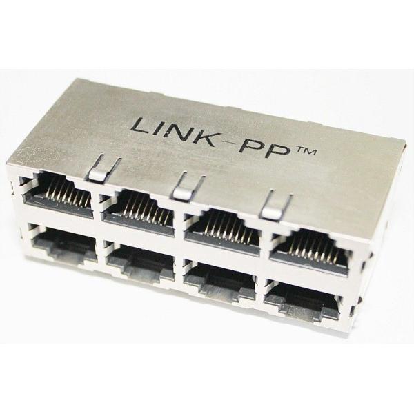 2 x 4 разъема RJ45 порта штабелированных женщиной на SDH 10/100M сети