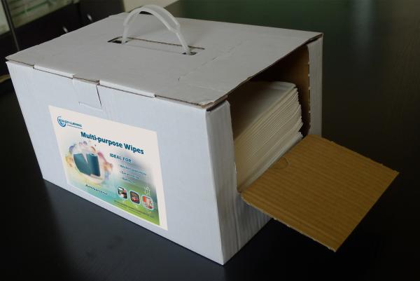 Woodpulp Pp Nonwoven Embossed Industrial Cleaning Wipes 125gsm