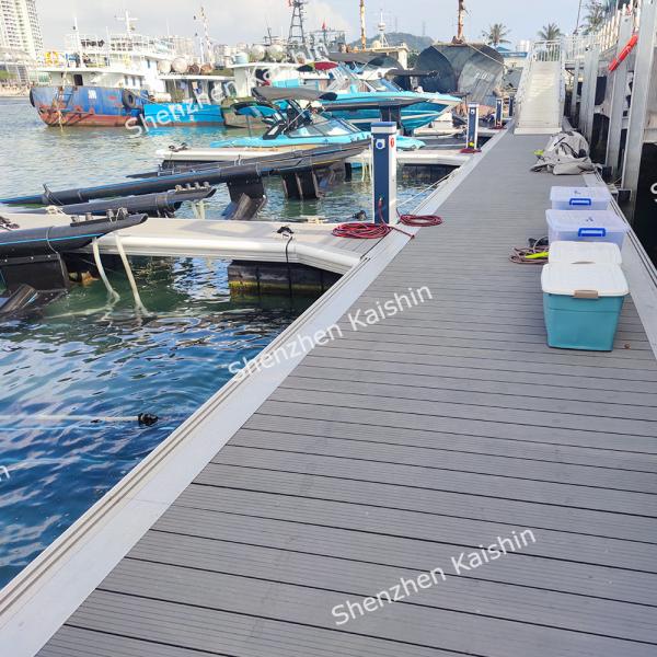 High Durability Aluminum Floating Docks Yacht Boat Floating Pontoon For Marine And Water Projects
