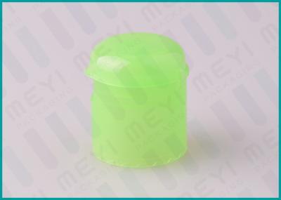 Green Flip Top Cap / PP Plastic Flip Caps For Skin Care Lotion Bottles