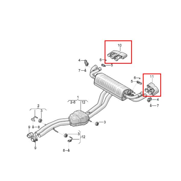 For Bentley Bentyga Left & Right Chrome Exhaust Tip V8 OEM 36A253681A 36A253682A