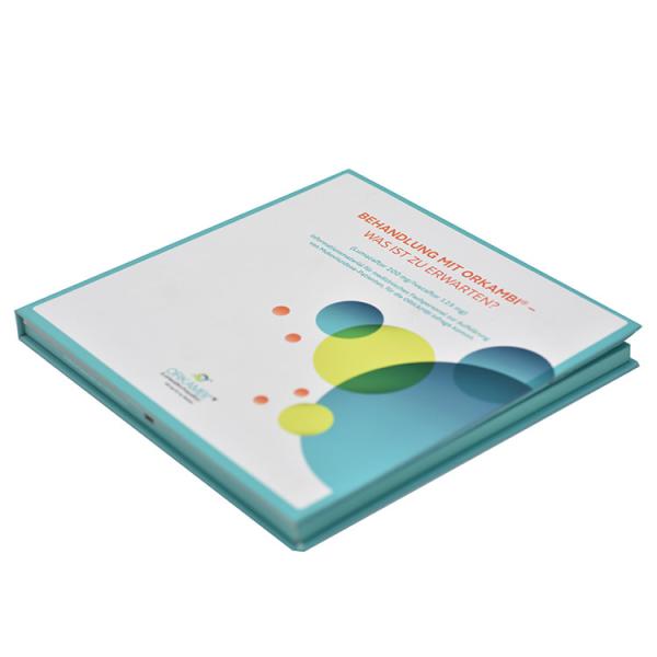 7 polegadas que anunciam o livro video, certificado video do FCC do CE ROHS do cartão