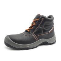 Anti Impact Industrial Safety Boots S1P / S3 Black Leather Work Boots