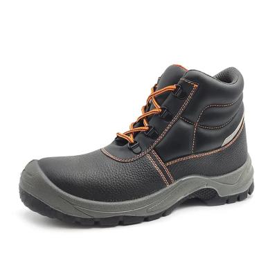 Anti Impact Industrial Safety Boots S1P / S3 Black Leather Work Boots
