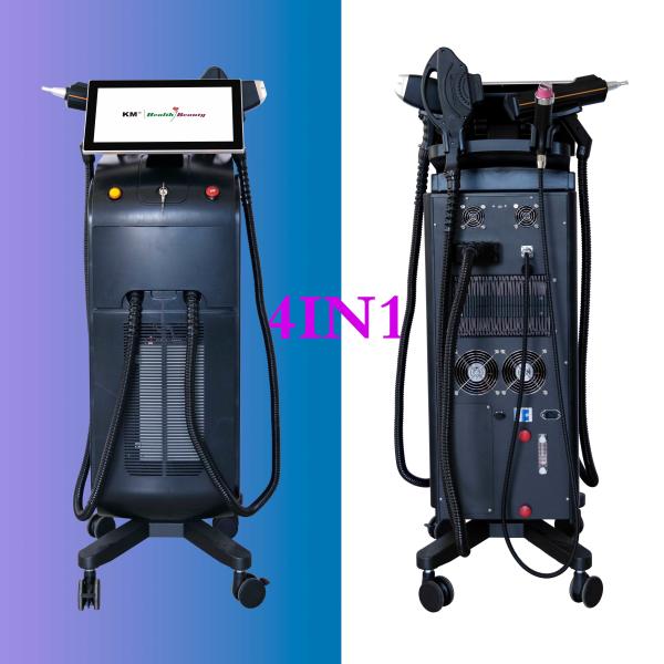 Three Wavelengths 808nm Diode Laser Permanent Hair Removal Machine Stationary Style