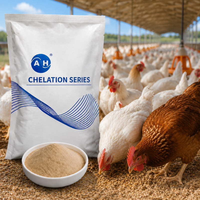 High Purity Feed Grade Small Peptide Chelated Iron Organic Fe ≥10% High Bioavailability Chelated Iron For Poultry And Livestock