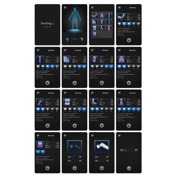 12Máquina de recuperación postparto de pantalla de 1 pulgada para contorno / rejuvenecimiento de la piel