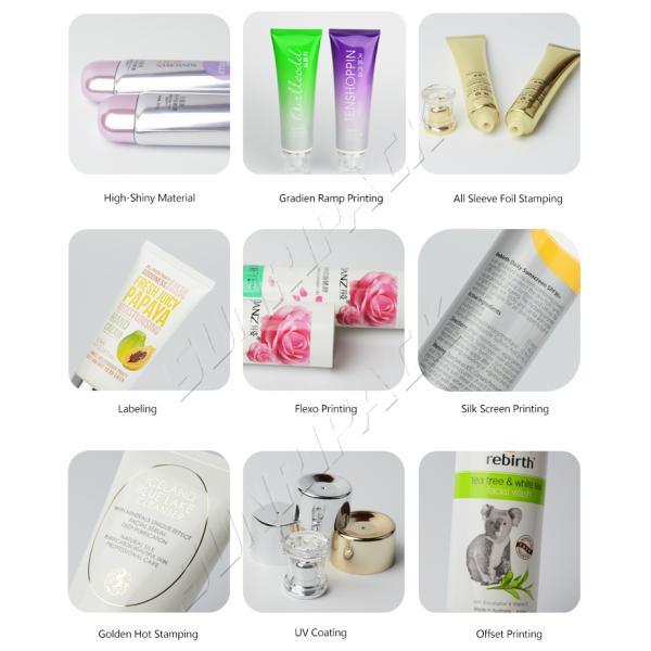 Colored Empty Hand Cream Tubes / Silk Screen Printing Hand Cream Tube 3.33 OZ / 100ml