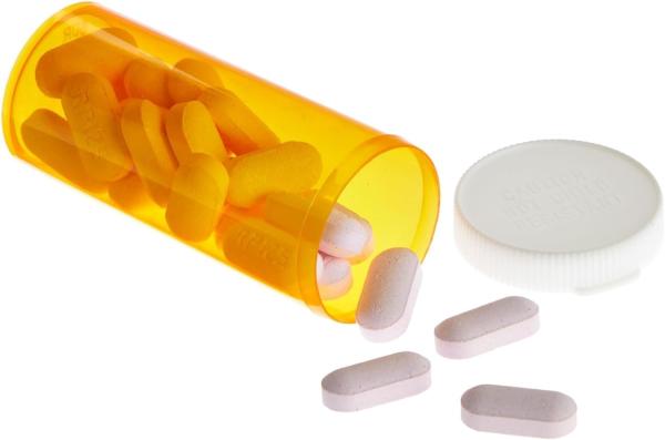 Empty Pill Bottles with Caps for Prescription Medication, 8-Dram Plastic Medicine Containers (Orange)