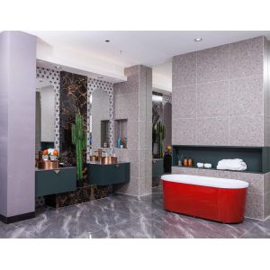 Modern Mirrored Bathroom 316 Stainless Steel Vanity Cabinet Copper Basin Cabinet