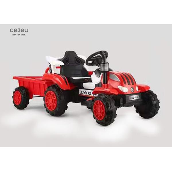 Пластиковая езда 12.1KG на подвесе 6V7AH заднего колеса трактора ягнится электрический трактор