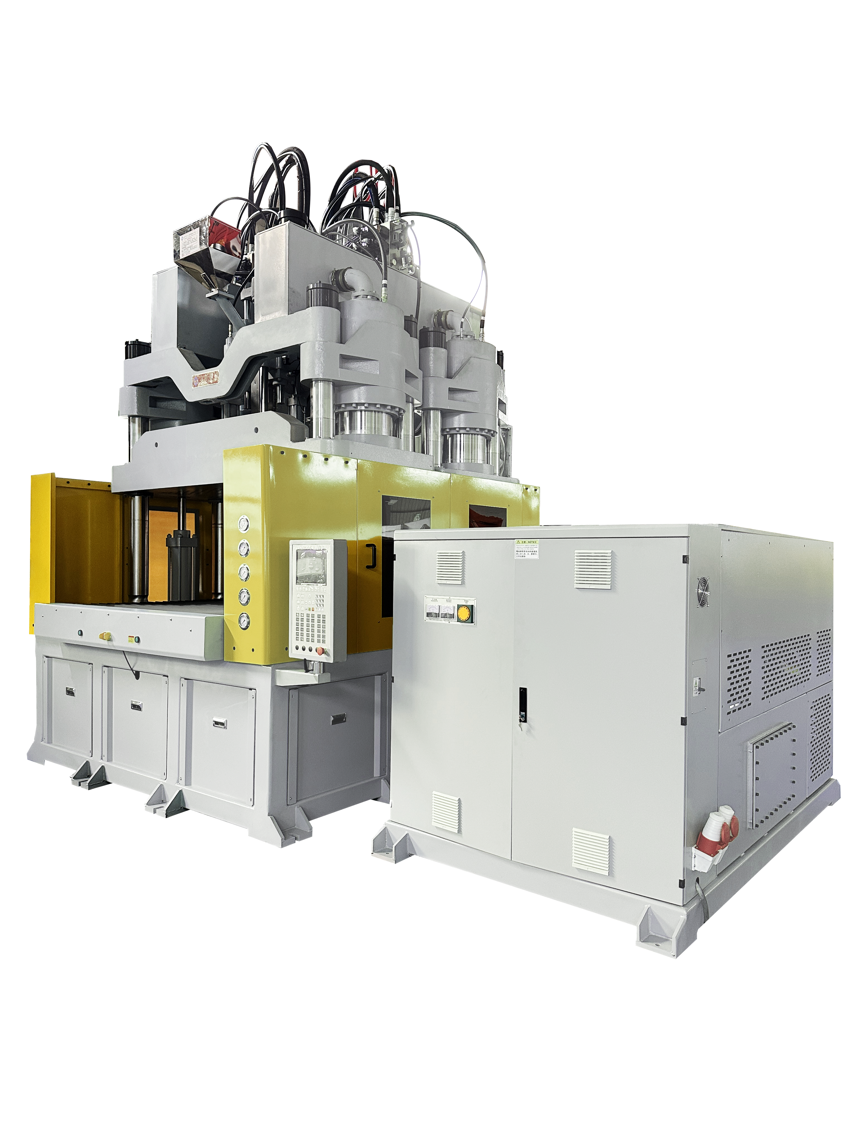 Large Vertical Injection Molding Machine Space Saving Design For Automotive Parts