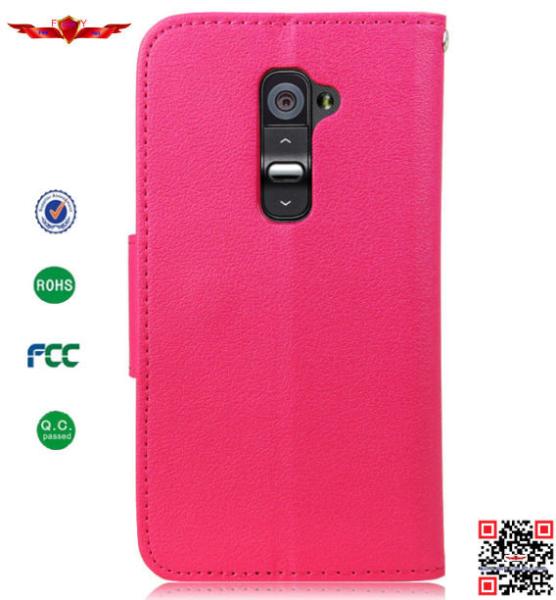 New 100% Quality Guaranteed PU+TPU Flip Wallet Leather Cover Case For LG Optimus G2