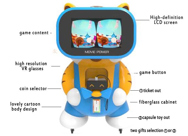 дети виртуальной реальности 9D чеканят управляемый имитатор стекел VR игрового автомата ручной VR