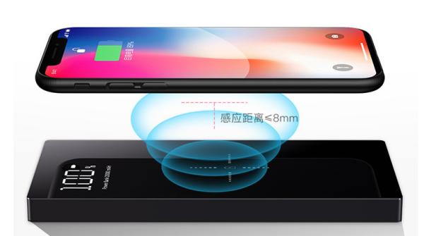 Dual Ports Wireless Charging battery Bank 20000mah For Power Supply