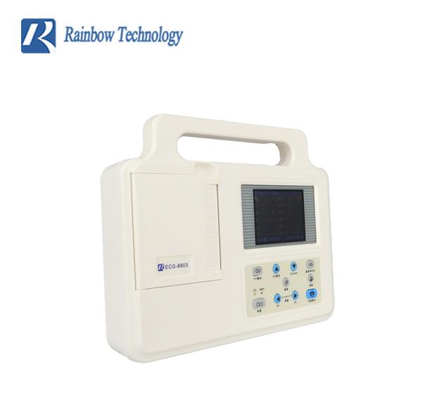 3 Channel Portable Ecg Monitor Electrocardiograph Machine Built In Printer