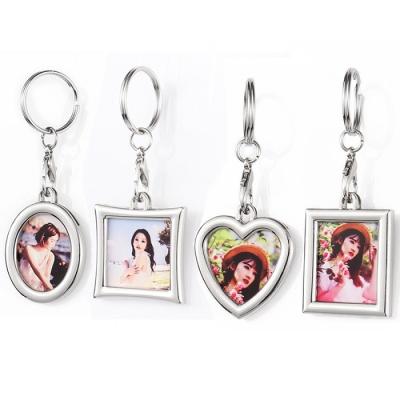 Décoration personnalisée sous-limation cadre photographique clés clés imprimables pendentif porte-clés ornements