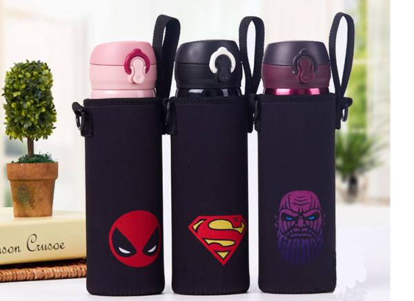Custom Water Bottle Holder Bag With Shoulder Strap for Running Hiking Travel