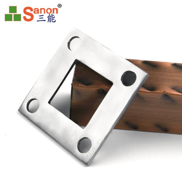 Customized Square Post Base Plate Stainless Steel Cover Plates For Balustrades
