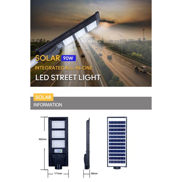Waterproof IP66 High Bright 100W 200W 300W Outdoor Automatic Sensor Solar Street Light