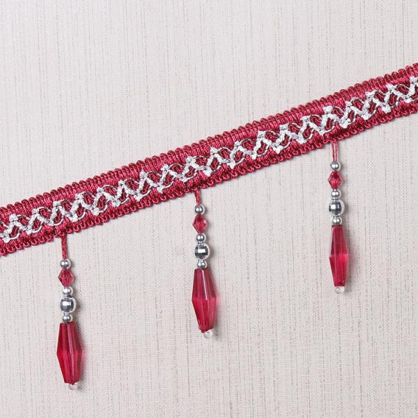 Handmade fashionable chain beads lace tassels fringes for curtain/sofa/pillow decoration