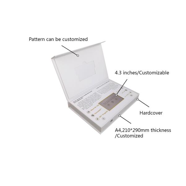 4.3-Inch Autoplay USB LCD Video Brochure for Business Name Credit Cards