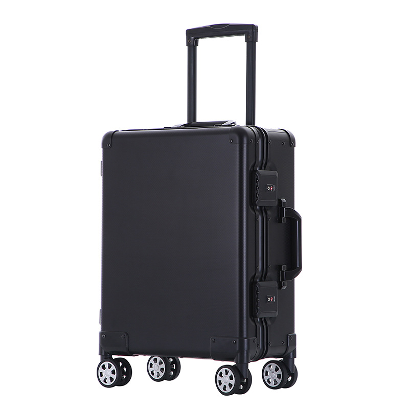 Unisex 29-Inch Large Capacity TSA Lock Aluminum Magnesium Carry-On Luggage Trolley Case Spinner Wheel Unisex Suitcase Travel