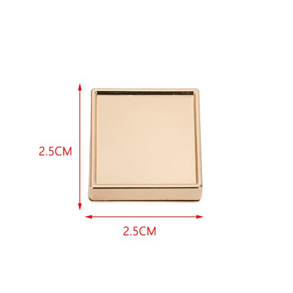 Square Metal Lock Buckle For Handbag Accessories Purse Decoration Lock Craft