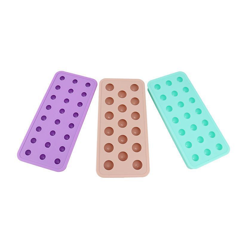 Factory Wholesale Silicone Ice Hockey Mold, Household Soft-Bottom Ice Tray for Ice Beads, Ice Cubes & Self-Made Ice Hockey, Easy to Demold