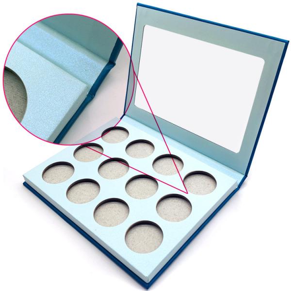 пустая палитра тени глаза 12colors cuatomized палитра с зеркалом