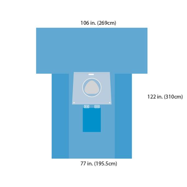 ETO Sterile Dark Blue Disposable Medical Drapes For C Section