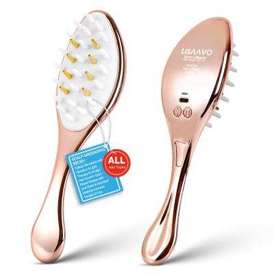 1.8W Rechargeable Microcurrent Hair Comb 650nm 450nm Led Light Comb
