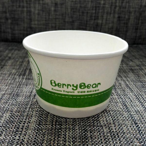 cópia de papel descartável de Flexo dos copos de Gelato do papel do produto comestível dos copos do gelado 5oz