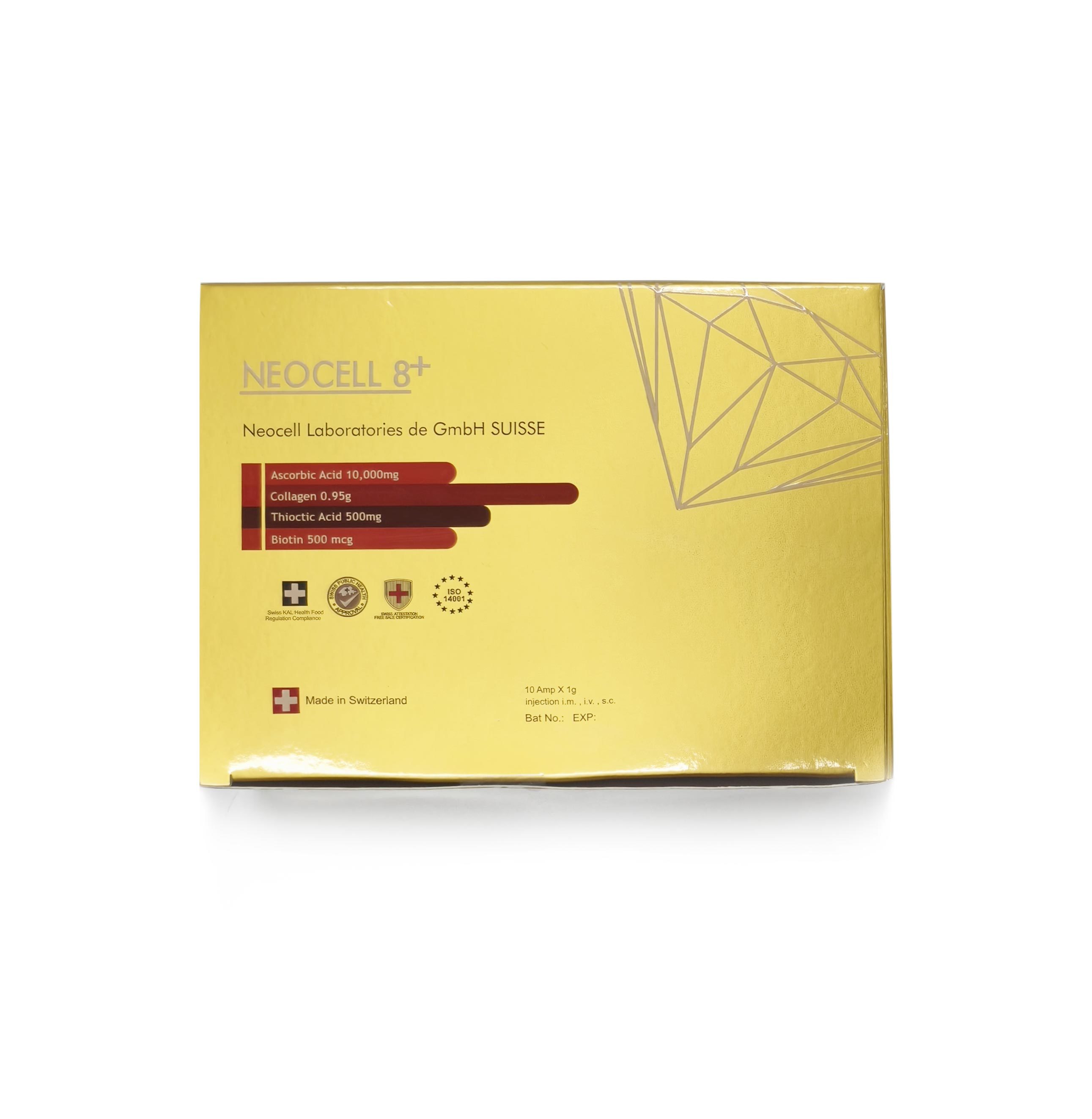 NEOCELL8+ Skin Whitening Glutathione Injection IM IV SC Antioxidant