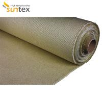 Vermiculite à hautes températures de fibre en céramique de tissu de tissu de couleur faite sur commande enduite
