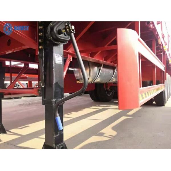 CIMC 3 Axle 60 Ton 1100R20 Tire Flatbed Semi Trailer