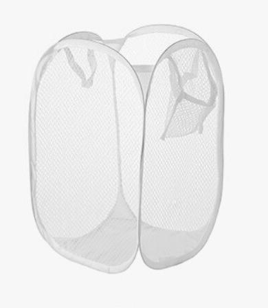 Hot Selling Foldable Large Capacity Bathroom Laundry Basket Storage Mesh Basket for Dirty Clothes Shoes