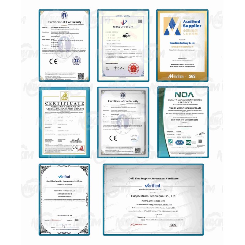 Tianjin Mikim Technique co.，Ltd. Certifications