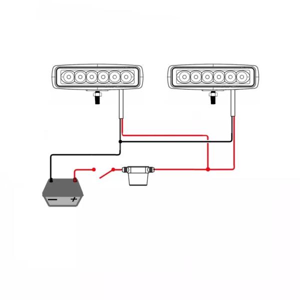 18W cor dupla 6.2inch Marine Led Flood Lights
