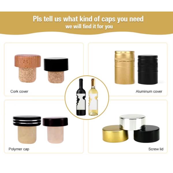 Corked Sparkling Wine Glass Bottles 500ml 750ml for Liquors Beverage Sealing Type CORK