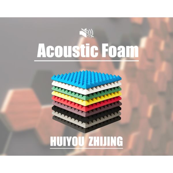 Customized Aesthetic PET Acoustic Foam Home Decro Sound Absorbing Foam