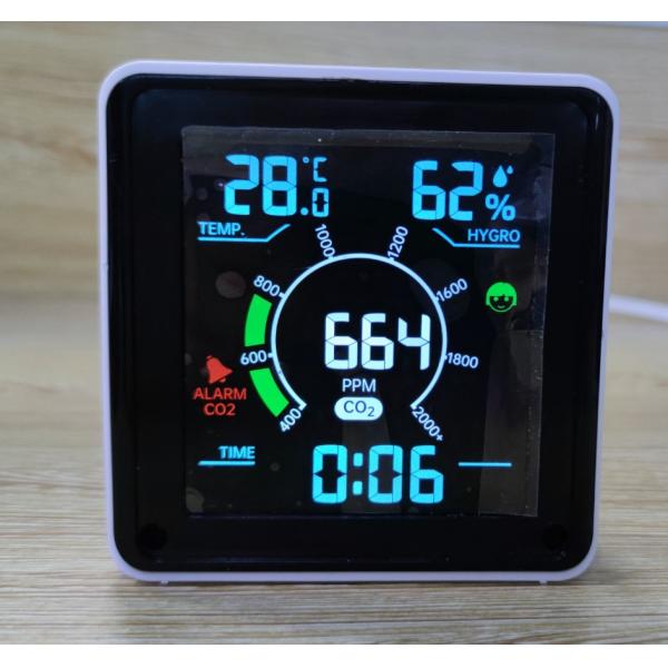 Звуковая сигнализация, счетчик качества воздуха, высокочувствительные мониторы углекислого газа для дома, постоянный ток 5 В